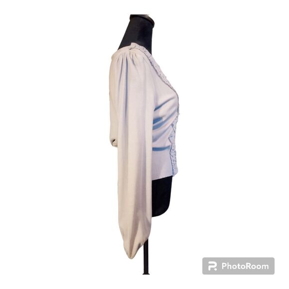 Elle Ruffle Front Grey Cardigan - Picture 3 of 8